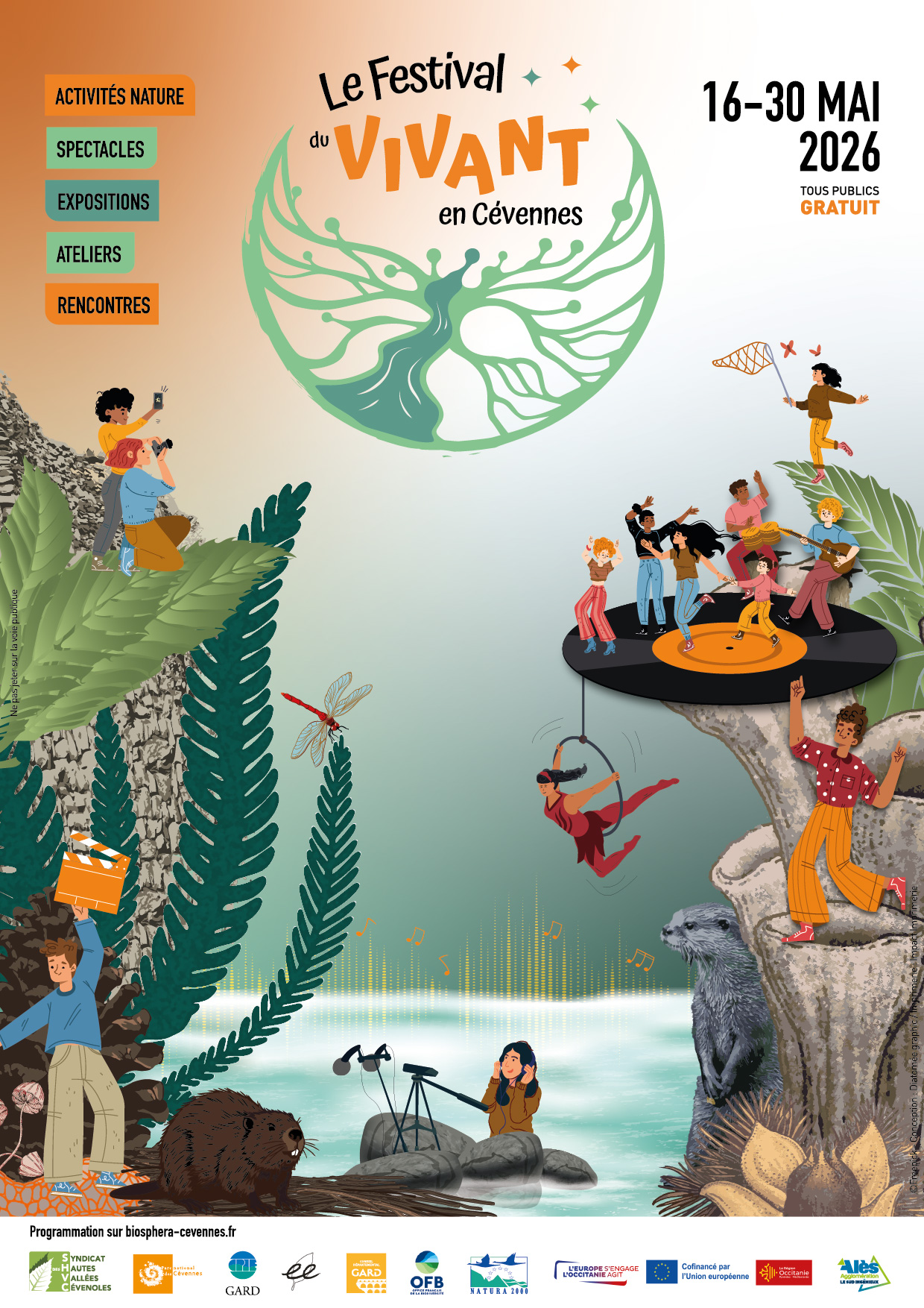 Affiche Festival du Vivant A4 Alès